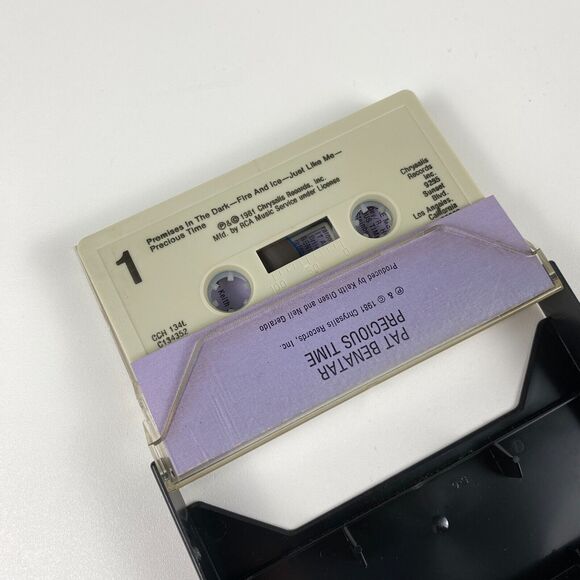 1981 Pat Benatar Precious Time Audio Cassette Tape Chrysalis Records Rock Roll - Picture 3 of 8